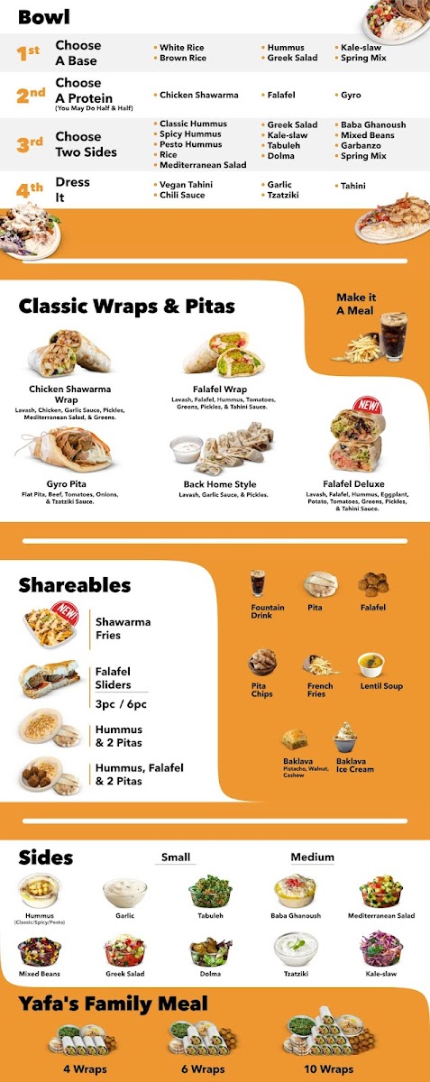 Yafa Hummus Menu - Image 1